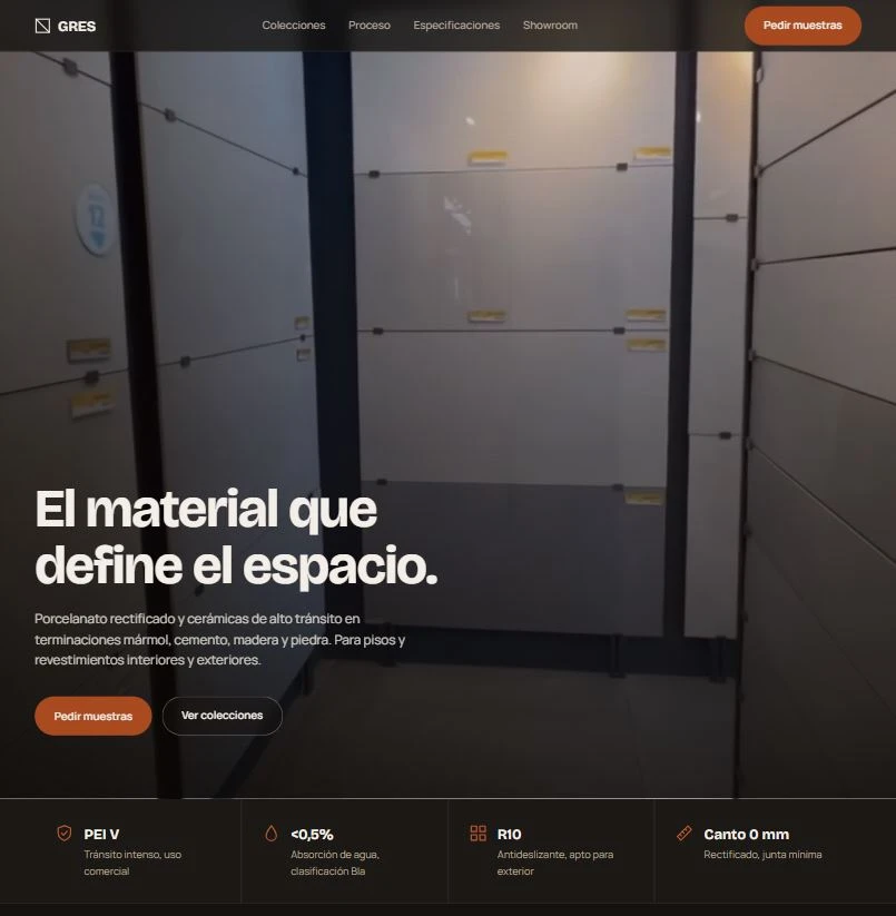 Captura del sitio GRES